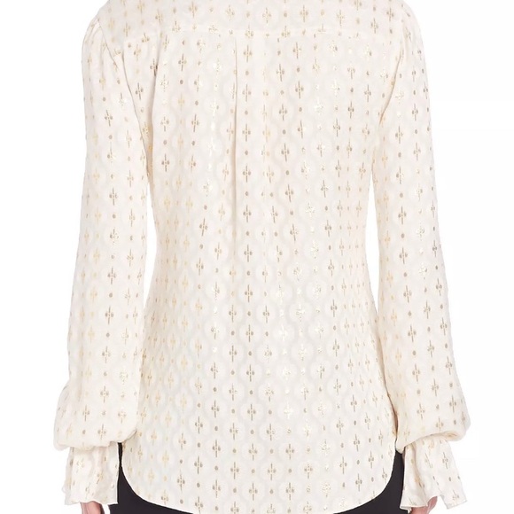 NEW St John Rare Silk Button Down Blouse - Picture 5 of 8